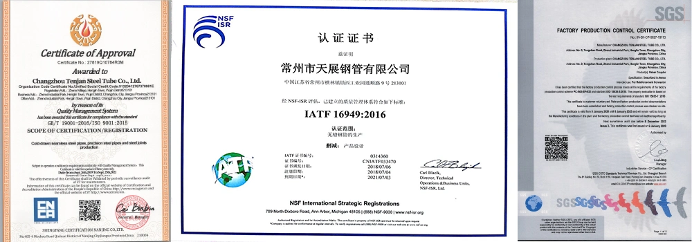 ASTM A519 Seamless Carbon and Alloy Steel Mechanical Tubing1010; 1020; 1035; 1045; 1541; 4130