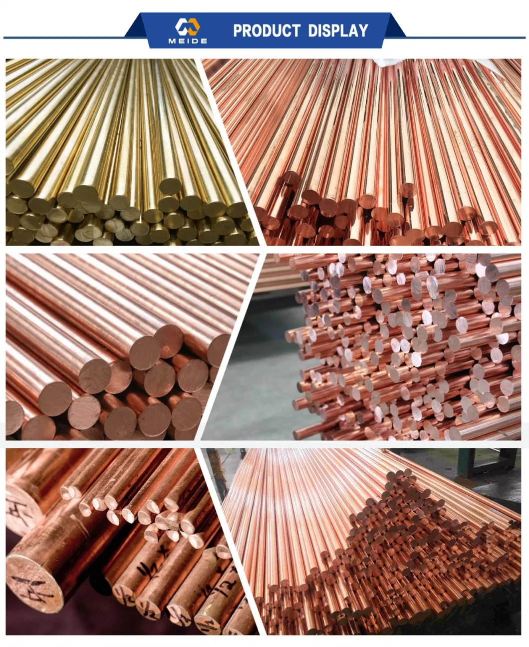 Stock Free Reduced Beryllium Rod C48600 C37000 C36010 C37700 C5102 C51000 Brass Rod Copper Round Rod