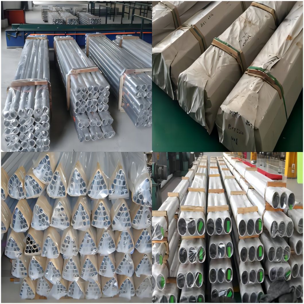 Round Tubing 6063 T5 6061 T6 Aluminum Pipe Tube Anodized Surface Silver Tube