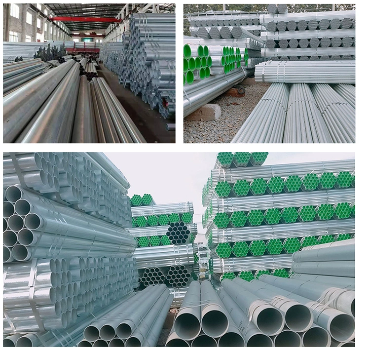 ASTM Inch JIS Gi Q195 Q215 Q235 Q355 S235jr S355jr A106b A36 Hot DIP Galvanized Steel Pipe/Round Pipe/Rectangular Tube