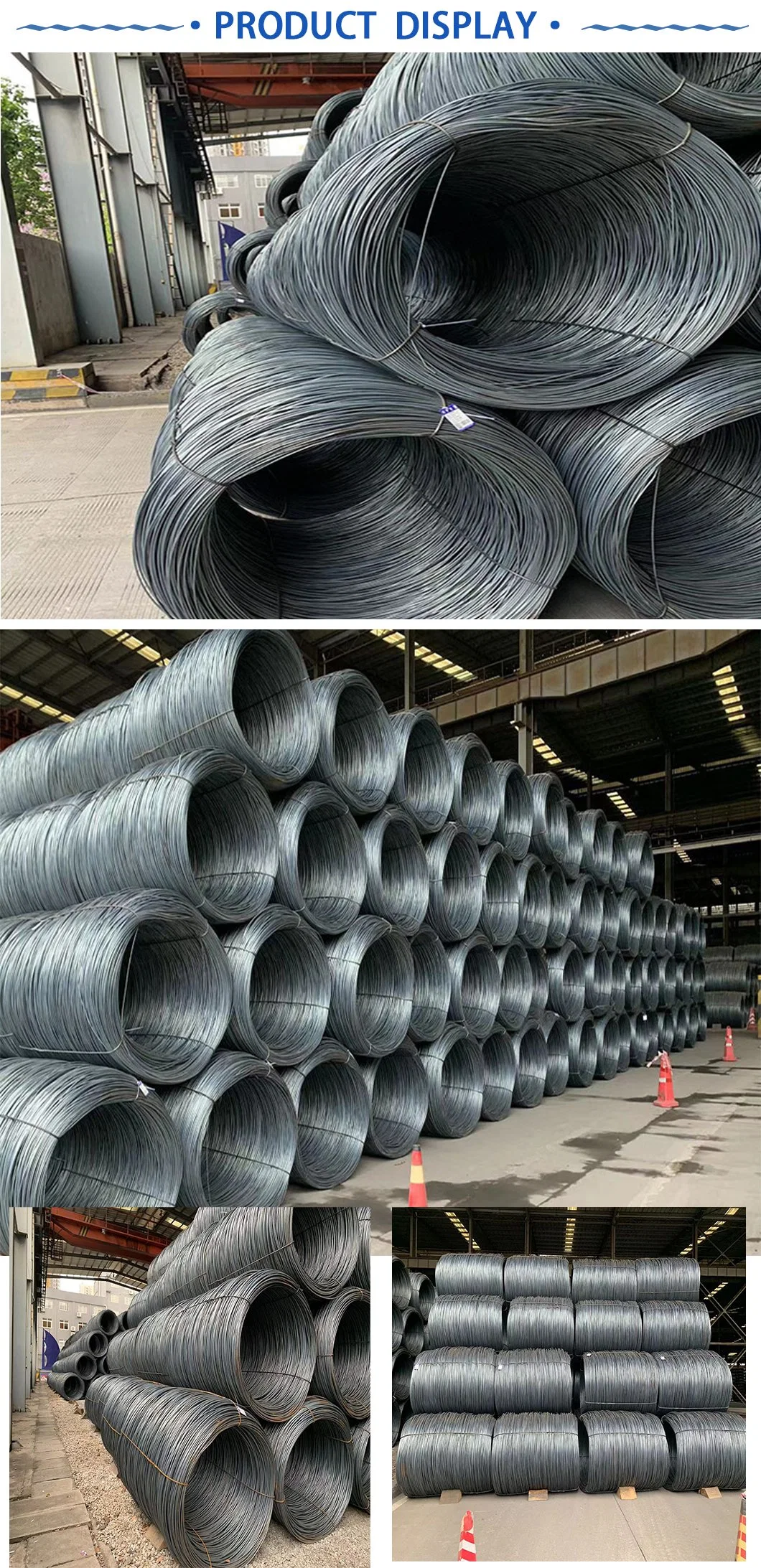Hot/Cold Rolled SAE 1008 1006 5.5mm 6.5mm Q195 Q235 Hot Dipped Galvanized Low Carbon Iron Steel Ms Wire Rod in Coil for Nail
