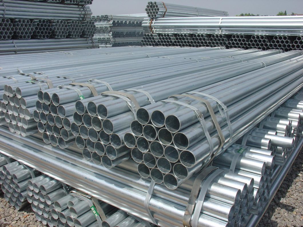 Hollow Section ERW Galvanized Steel Pipe 4 Inch Round Seamless Pipe