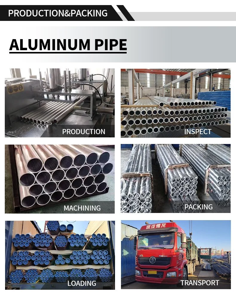 China Supplier Aluminum Round Tubing 6063 T5 6061 T6 Aluminum Pipe Tube