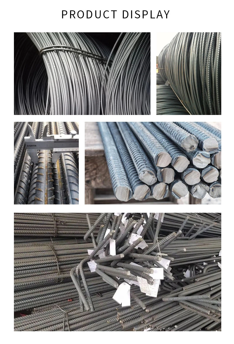 ASTM A36 Q235 Q345 St37 6mm 7mm 8mm 10mm HRB400 HRB500 Hrb400e Hrb500e Deformed Steel Bar Steel Bar Rod