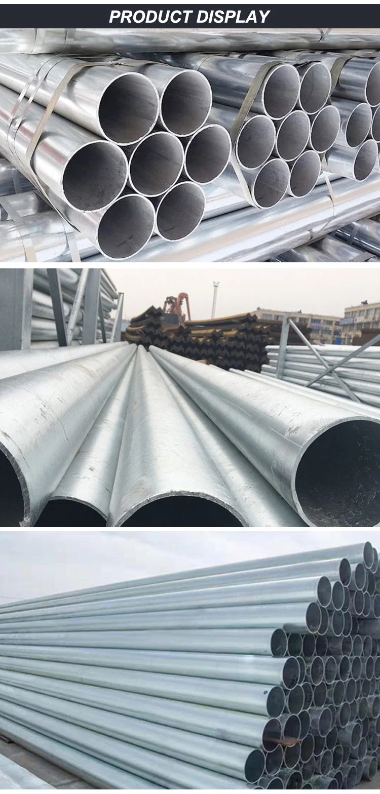 Hot Sale Various Size 1.5 Inch 2 Inch 3 Inch 12 FT Galvanized Round Steel Tube Pre Hot DIP Galvanized Steel Pipe