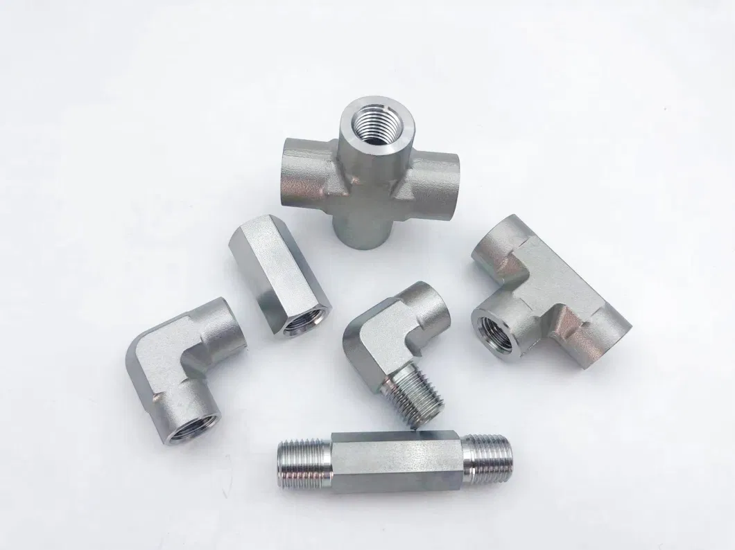 316 Precision Instrumentation Pipe Fittings Metric 10mm Equal Tees Stainless Steel Thread Cast Tube Fitting Tee