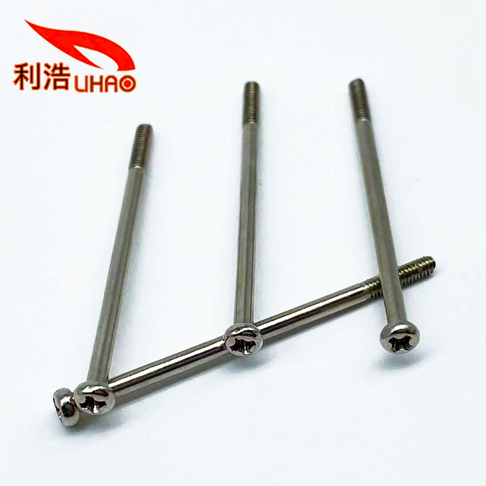 2*39mm White Nickel-Plated Carbon Steel Phillips/Crosss Pan / Round Head Half Thread/Tooth Screw