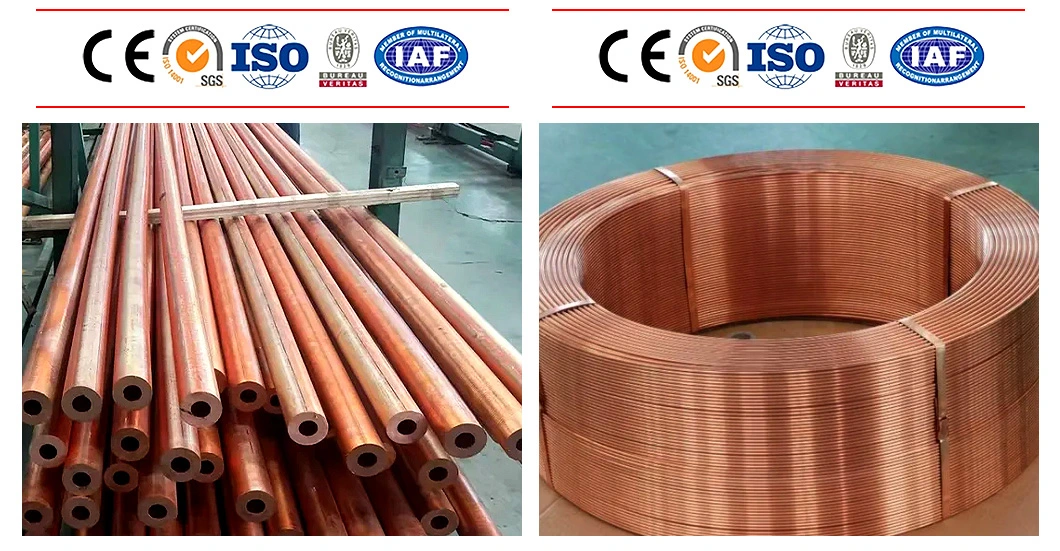 Metal Seamless Tube Straight Pipe /Copper Pipe Od 1/2&quot; 3/4&quot; Copper Round Tubes