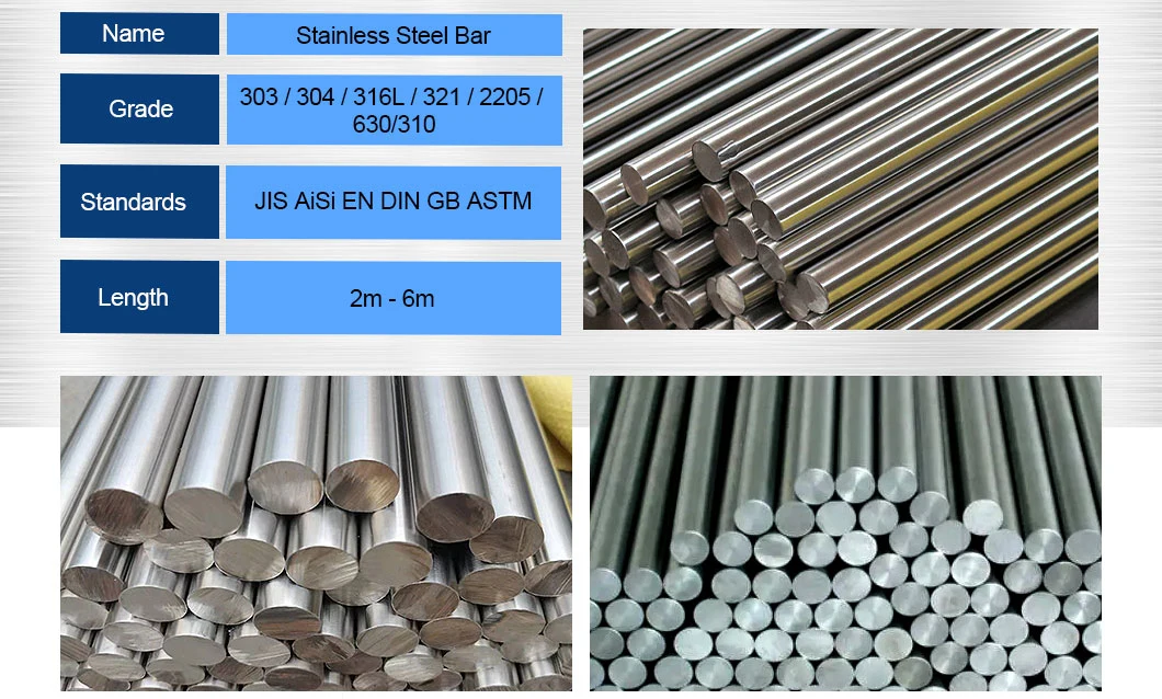 Customized Shape Easy Cutting 304/316/303 Stainless Steel Round Bar