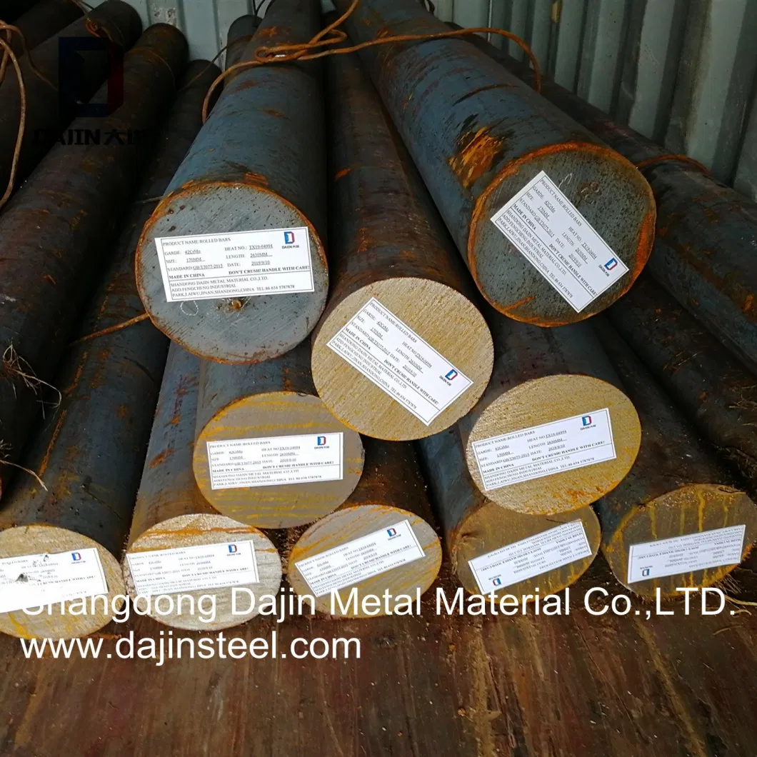 Roller Shaft SAE4140 8620 42CrMo4 Scm440 Forged Steel Round Bar