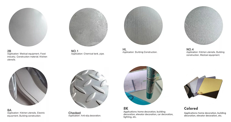 Ss SUS Inox Plate 201 304 316 Stainless Steel Plate Round Plate SUS 304 Stainless Steel Plate Price Per Kg