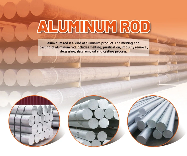 Aluminum Bar 6063 6061 Alloy Rod Aluminum Round Bar in Stock