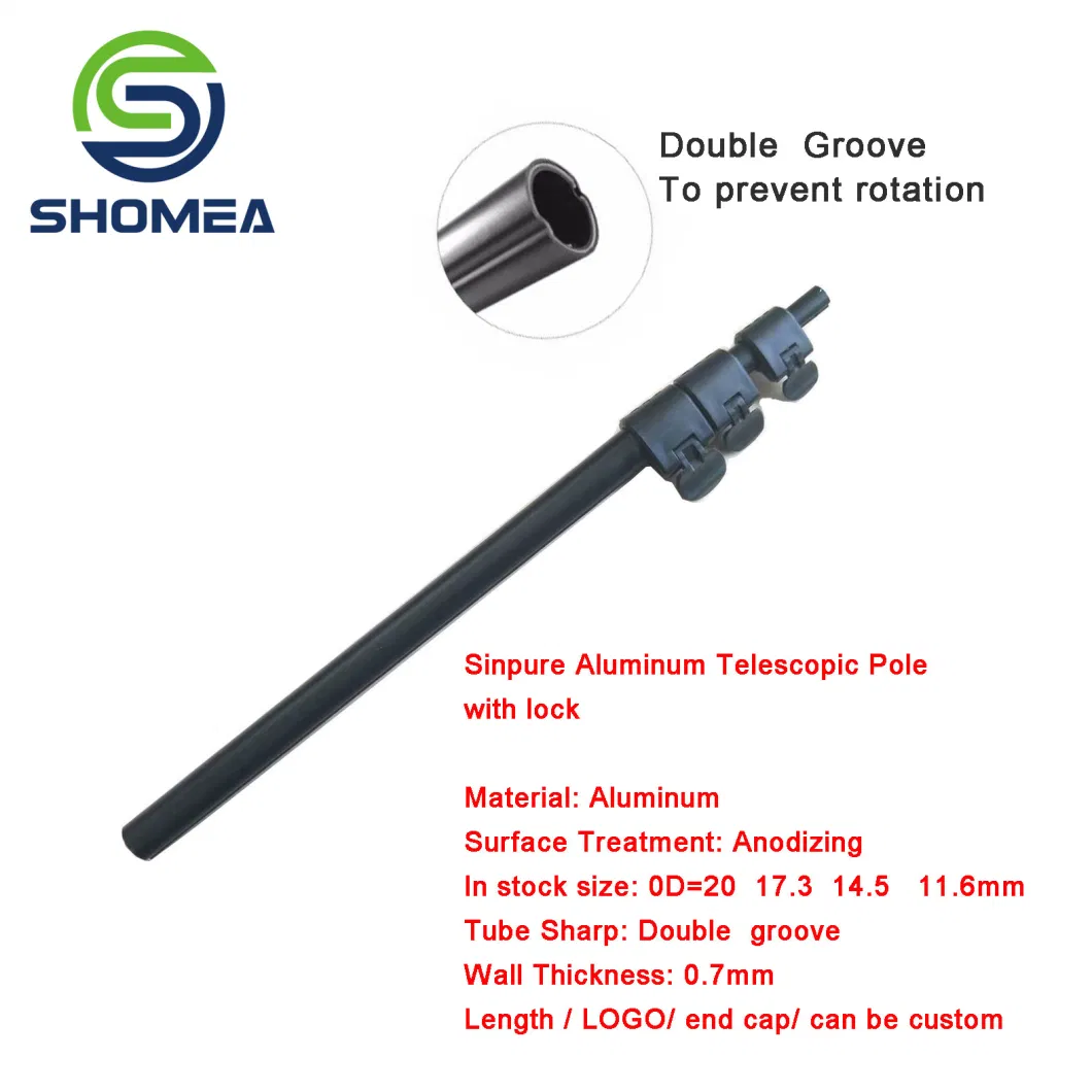 Shomea Customized Aluminum Telescopic Flip Lock Pole Portable Tool Pole