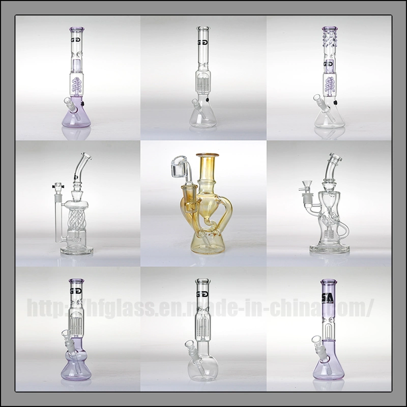 Klein Recycler 14mm Polished Quartz Banger Nail Glass Smoking Water Pipes DAB Oil Rigs