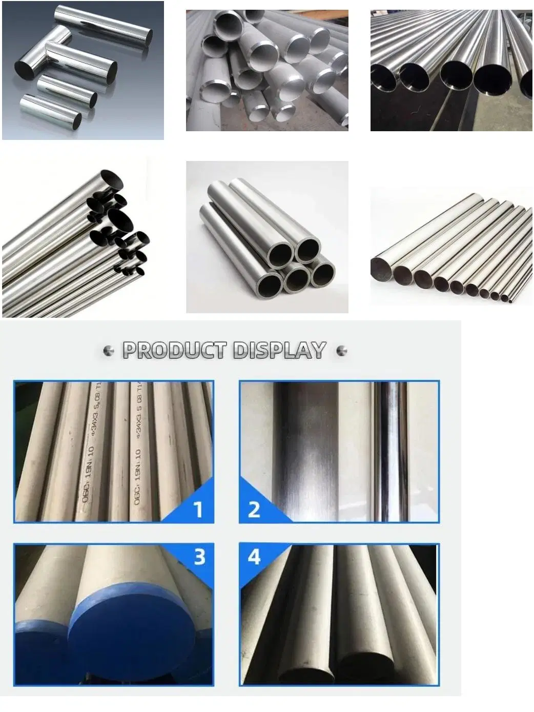 Large Diameter Stainless Steel Round Welded Pipe/Stainless Steel Round Pipe Cutting Blades