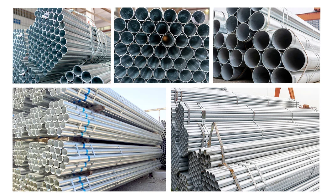 1.5 Inch Fencing Mild Carbon Round Welded Galvanized Steel Pipe / Tube Manufacturer for Greenhouse