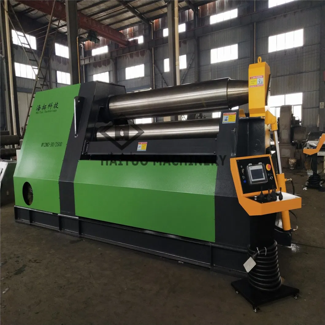 High Performance CNC Metal Sheet Round Shape 4 Roller Roll Bending Machine