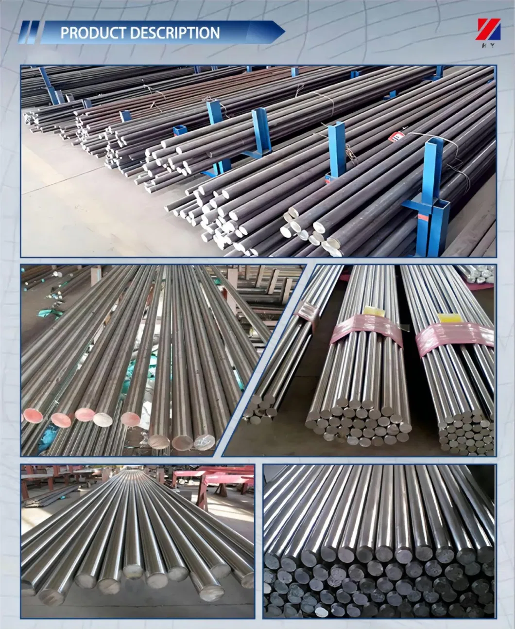 A36 304 316 Metal Bar/Carbon/ Stainless Steel/Aluminum/Galvanized Rod /Monel Alloy/Hastelloy/Angle/Copper/Brass/ Round Steel Bar/ Flat Bar/Hexagonal Metal Bar