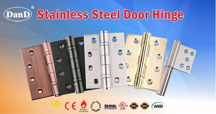 5 Inch Ss201 Mortise UL Ball Bearing Residential Wood Door Hinge