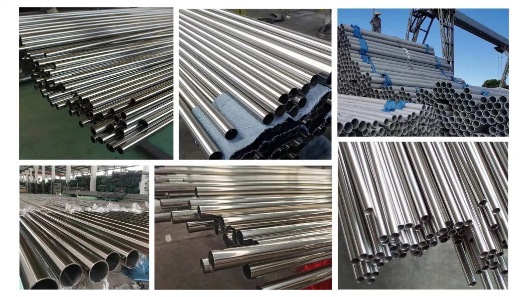 Factory Supply SUS 304 Round OEM Size Cold Rolled Stainless Steel Pipe with Large Stock