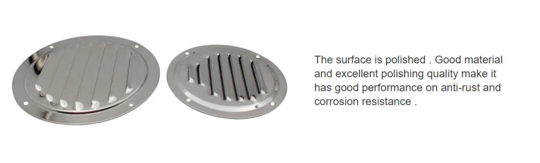 Stainless Steel 316 Circular Ventilation Plate Exhaust Port Ventilation Plate Louver Air Outlet