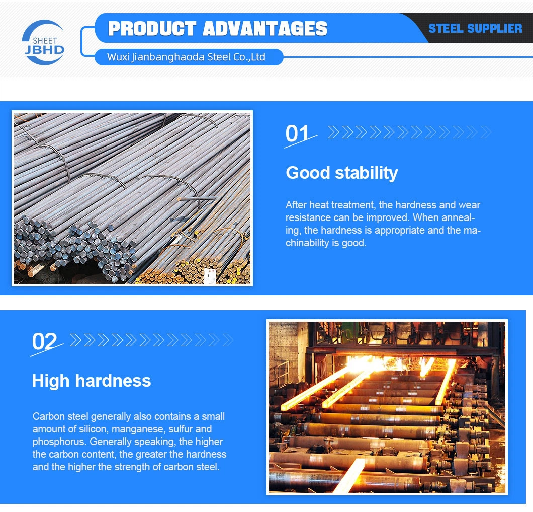 Cheap Price ASTM A53 A36 Manufacturer St45-8 Q195 Q215 Q215b Q235 Q275 Q295 Q345 Q390 Q420 Carbon/Galvanized /Hot Rolled/Steel Round Rod /Carbon Steel Bar