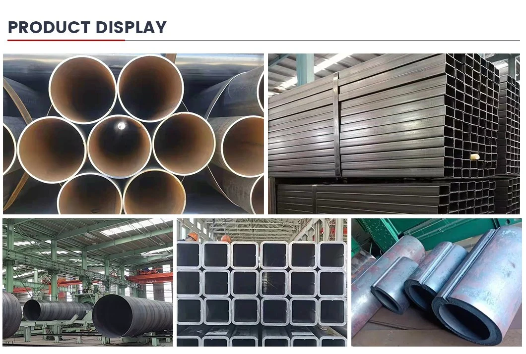China Suppliers of Q235 Q345 ASTM Carbon ERW Mild Iron Round Welded Steel Pipes