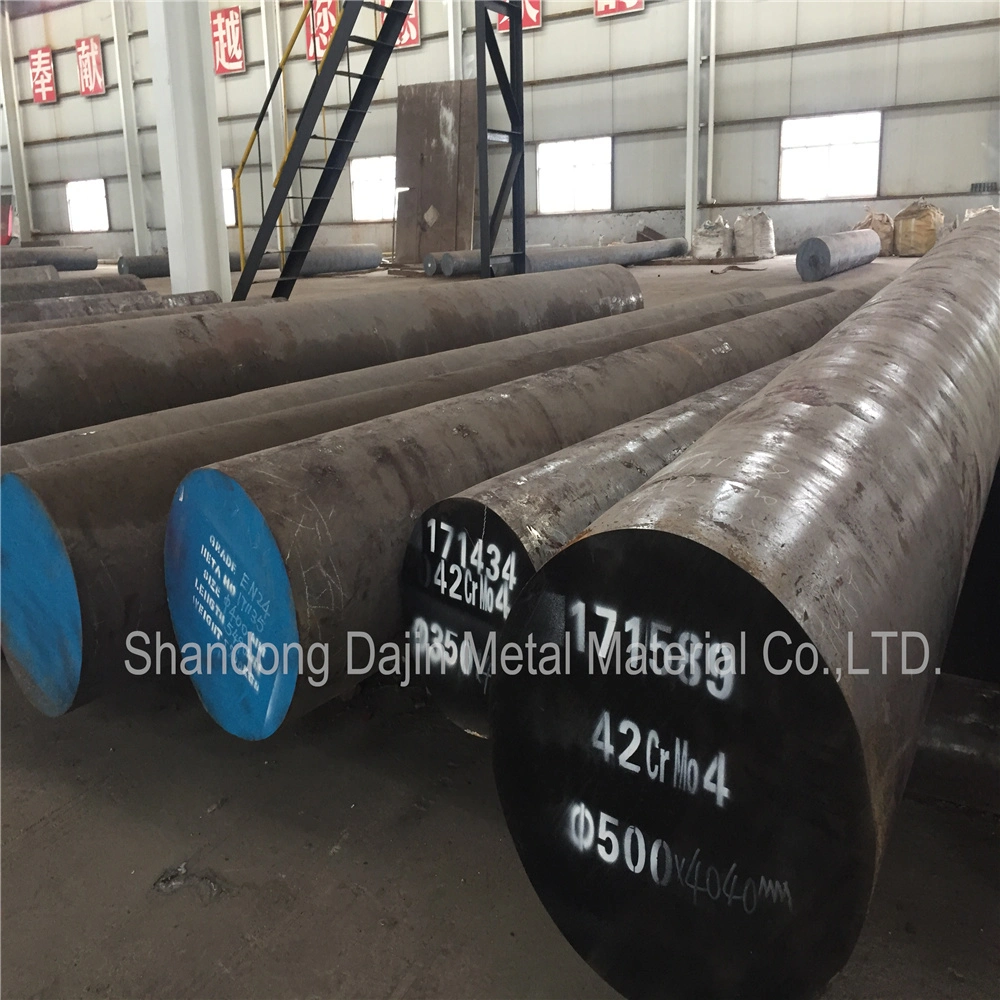 Rough Turne 42CrMo4 Forged Round Bar Qt Steel Forging