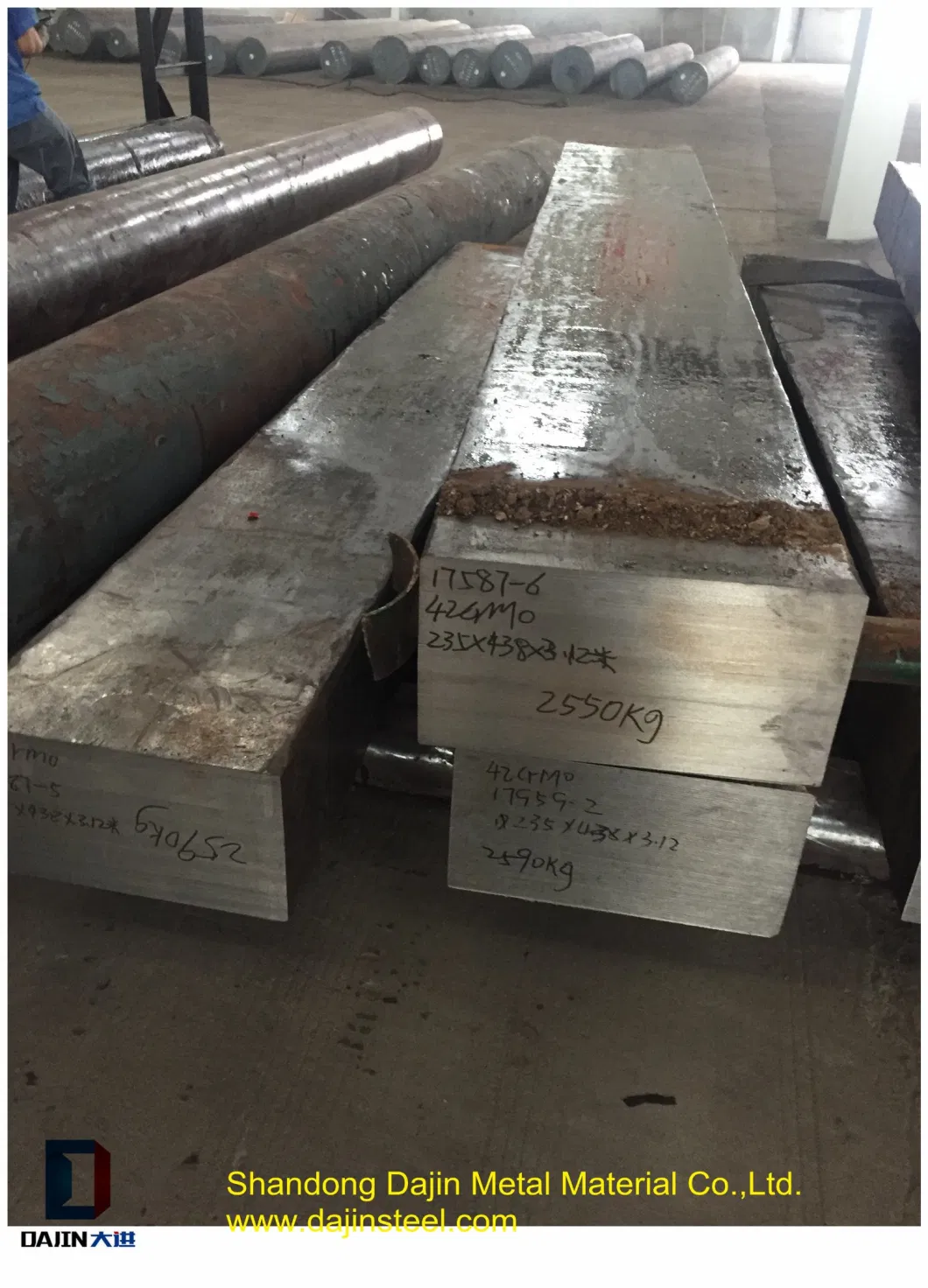 SAE4140 Ck45 S45c C35 Forged Steel Round Bars Forging Steel