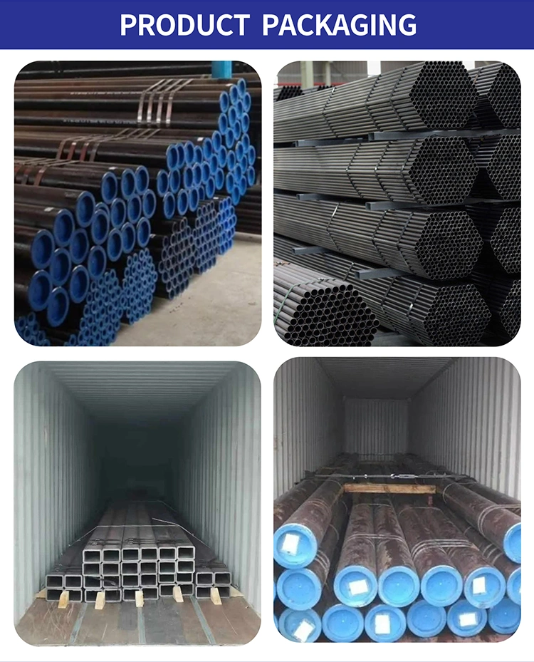 Mild Steel Pipe ASTM A192 Q235 Q235B A36 A106 Round Square Rectangular Carbon Steel Tube
