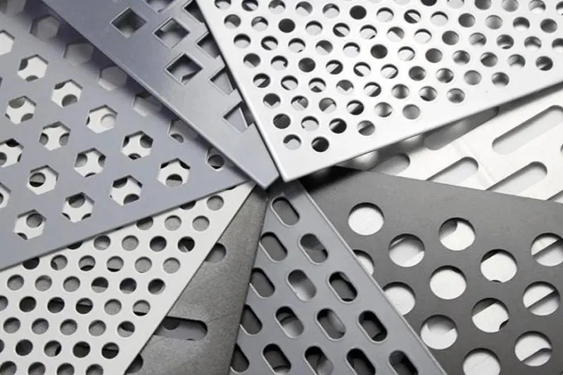 304 316 Stainless Steel Round Hole Perforated Metal Sheet Stainless Steel Perforated Mesh Panels Sheet Decorative Round Plate