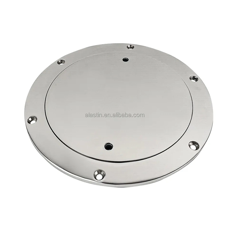 316 Stainless Steel Round Deck Inspection Access Hatch Cover Mirror Polished Boat Screw out Deck Inspection Plate for Boat Yacht Marine