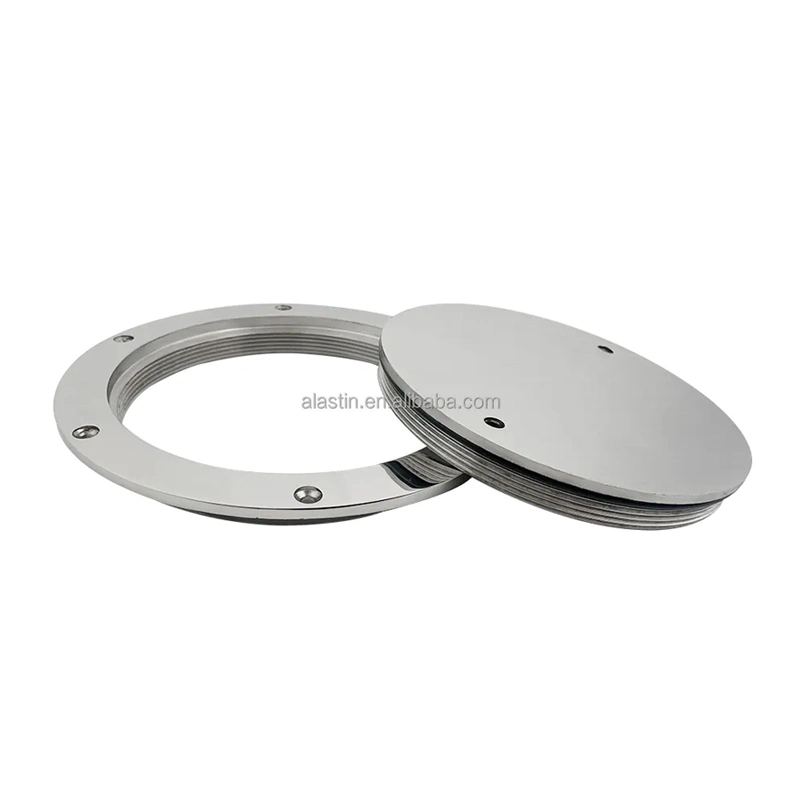 316 Stainless Steel Round Deck Inspection Access Hatch Cover Mirror Polished Boat Screw out Deck Inspection Plate for Boat Yacht Marine