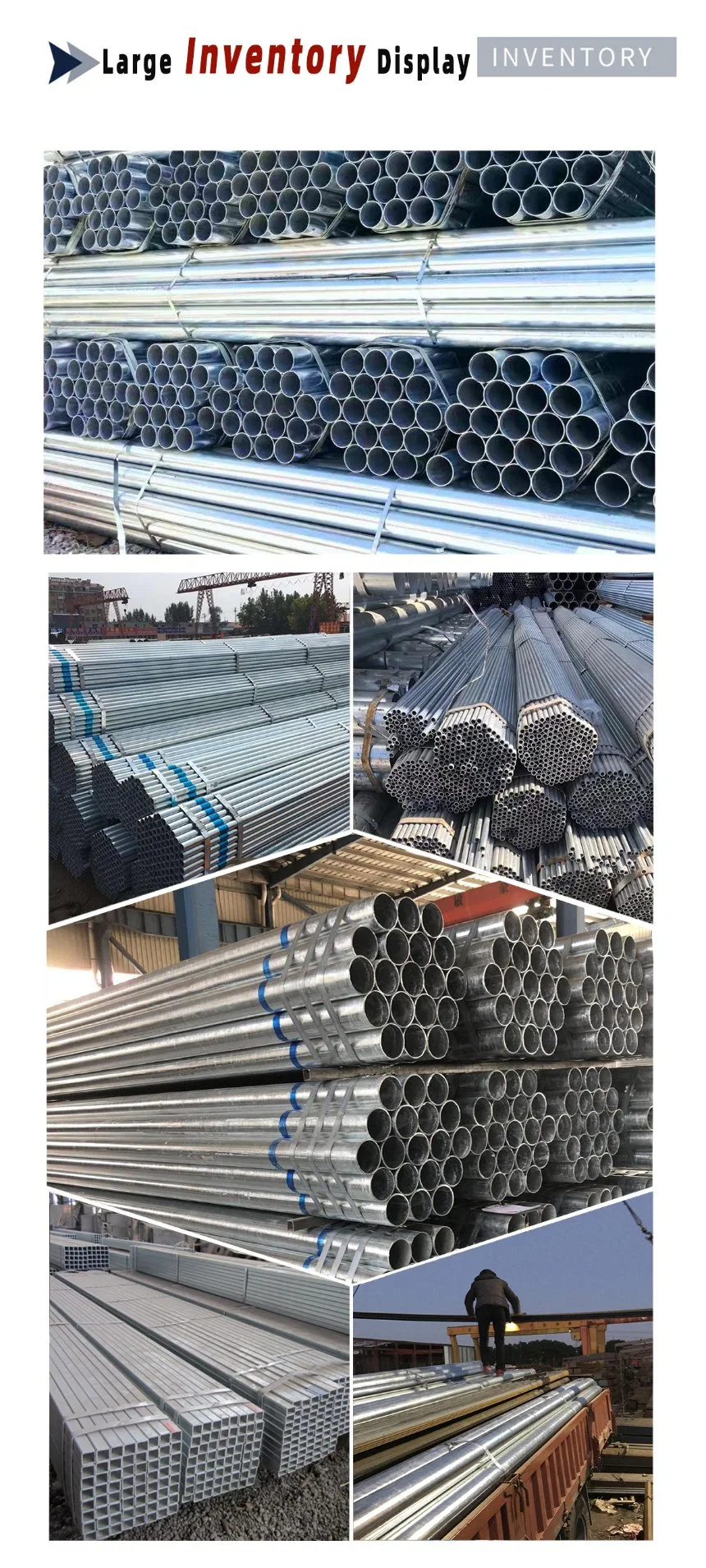 Hot Dipped Galvanized Iron Round Tube/Pipe/Tubular Galvanized Carbon Steel Pipe