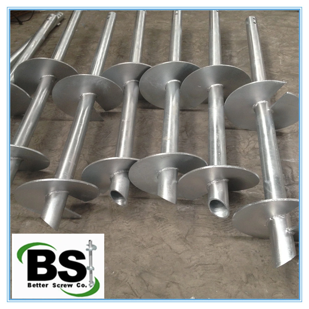 Round Screw Steel Piles Supporting Clothesline