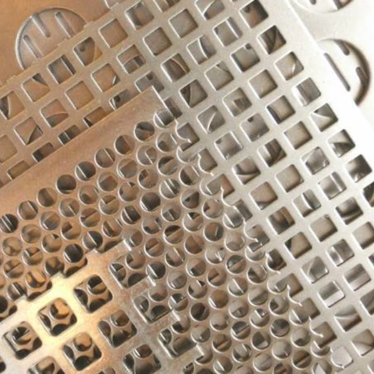 Round Hole Perforated Sheet Metal Panels Corrosion Resistance Metal