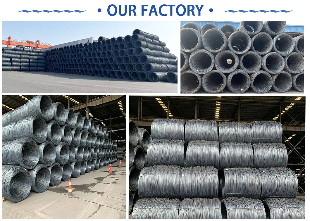 Manufacturing Gi Zinc Galvanized SAE1008 6.5 8 9mm Steel Wire Rod