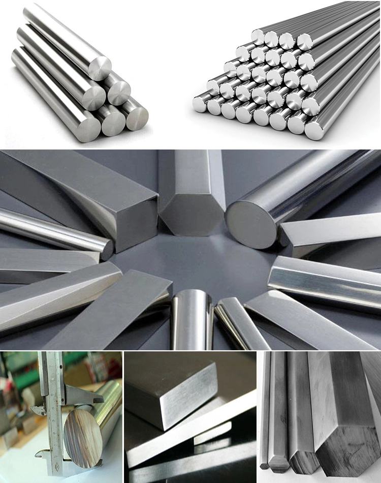 JIS AISI Ronsco Factory Manufacturer 202 210 301 303 304 304L 309S 310S 316 316L 409 410 430 2205 Stainless Steel Round Square Flat Bar for Construction