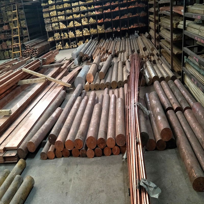 Square and Round Copper Bar Hard Half-Hard 99.9% Pure Copper Red Rod