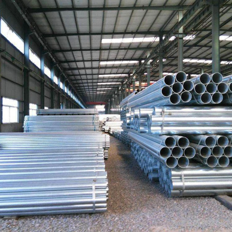 Schedule-80 Galvanized Steel Round and Square Pipe Tubes Used for Street Lighting Poles Greenhouse