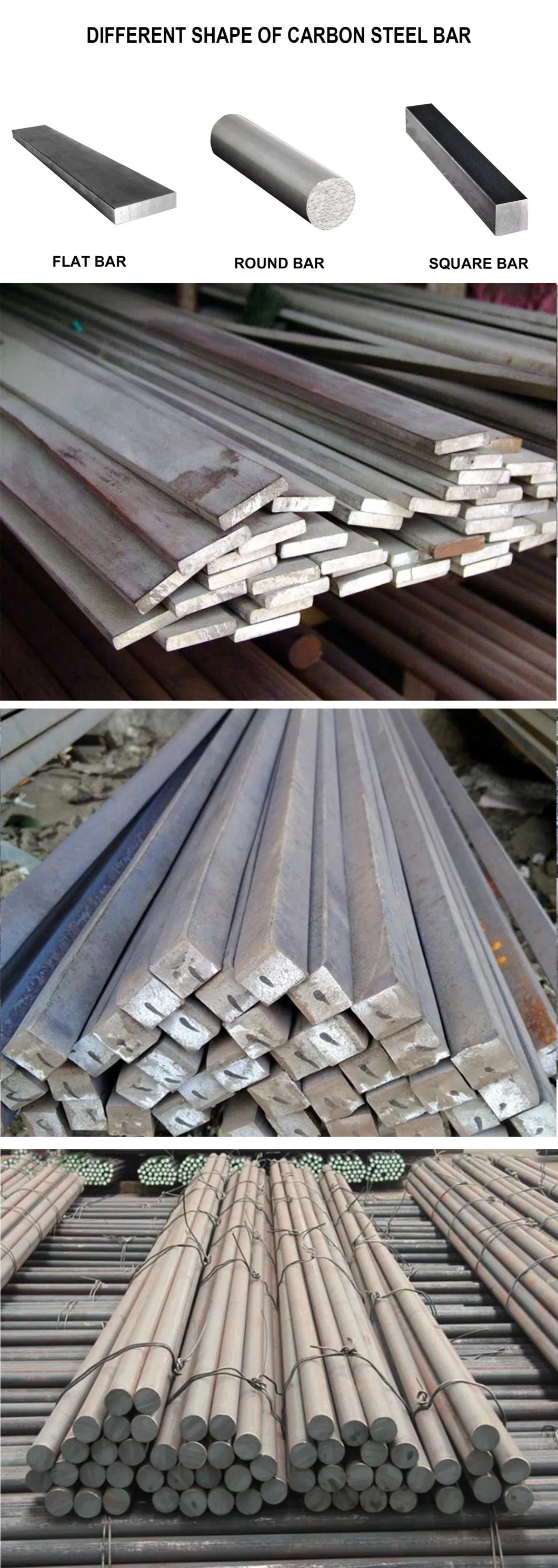 Manufacturer Ss440 A36 Q235 1045 S45c C45 4140 En19 Scm440 40cr B7 42CrMo4 12L14 1215 1144 Cold Finished Cold Drawn Bright Steel Round Bar Steel Bar Price