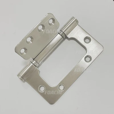 Bisagra de 4 pulgadas de acero inoxidable de alta calidad de la puerta de trampa de Hardware giro Sub-Mother Ronda fácil a ras de la esquina de las bisagras las bisagras de puerta Butt