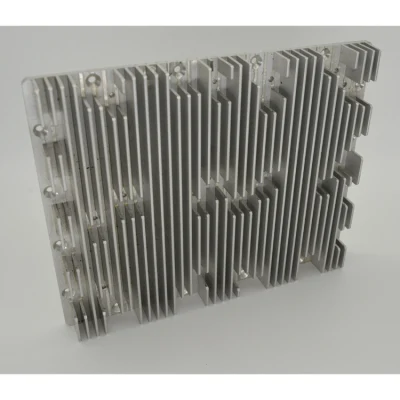 Parte de mecanizado CNC de aluminio del sistema de refrigeración OEM LED de perfil de extrusión el disipador de calor de la calle de la caja de aluminio de iluminación LED disipador de calor de cobre