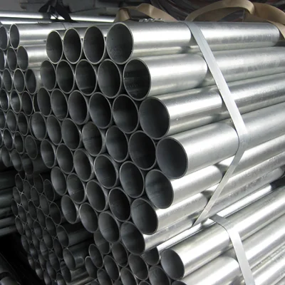 Construcción estructura de estructura de acero de desecho materia prima Acero redondo suave Tubería galvanizada