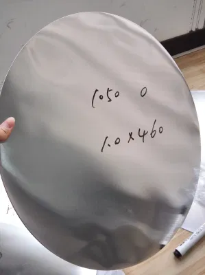H12 1200 aluminio cuarto redondo duro circular placa de aluminio 300mm Diámetro de la placa circular de aluminio