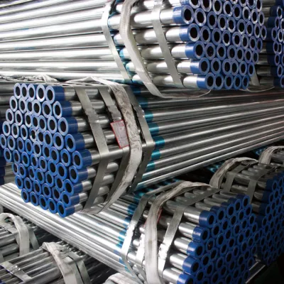 Construcción estructura de estructura de acero de desecho materia prima Acero redondo suave Tubería galvanizada