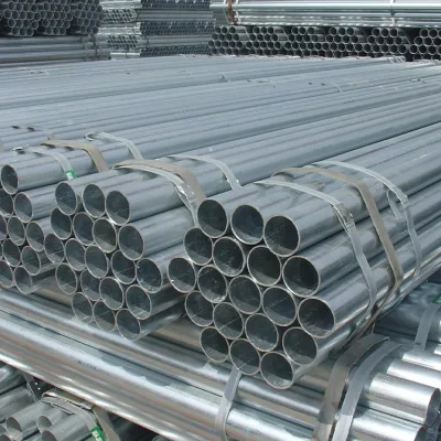 Carbón A53 A106 Seamles tamaños BS 1387 Galvanizado redondo soldado Tubería ERW tubería DIP caliente ERW tubo rectangular tubo estructural tubo de acero Tubo galvanizado soldado