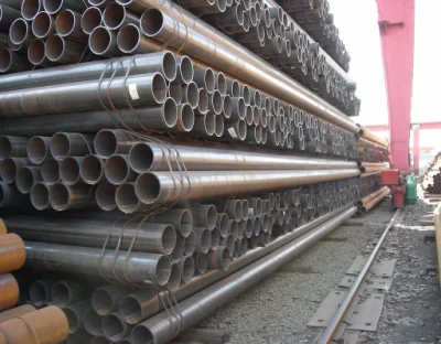 ASTM A53m gr. B negro alrededor de tubos de acero templado del tubo de acero al carbono de las materias primas de tubo de hierro