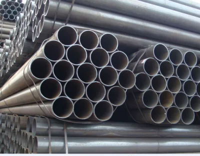 ASTM A53m gr. B negro alrededor de tubos de acero templado del tubo de acero al carbono de las materias primas de tubo de hierro