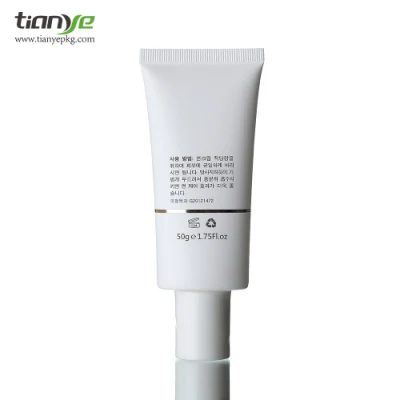  60ml aislados Oval/crema solar de tubo de PE